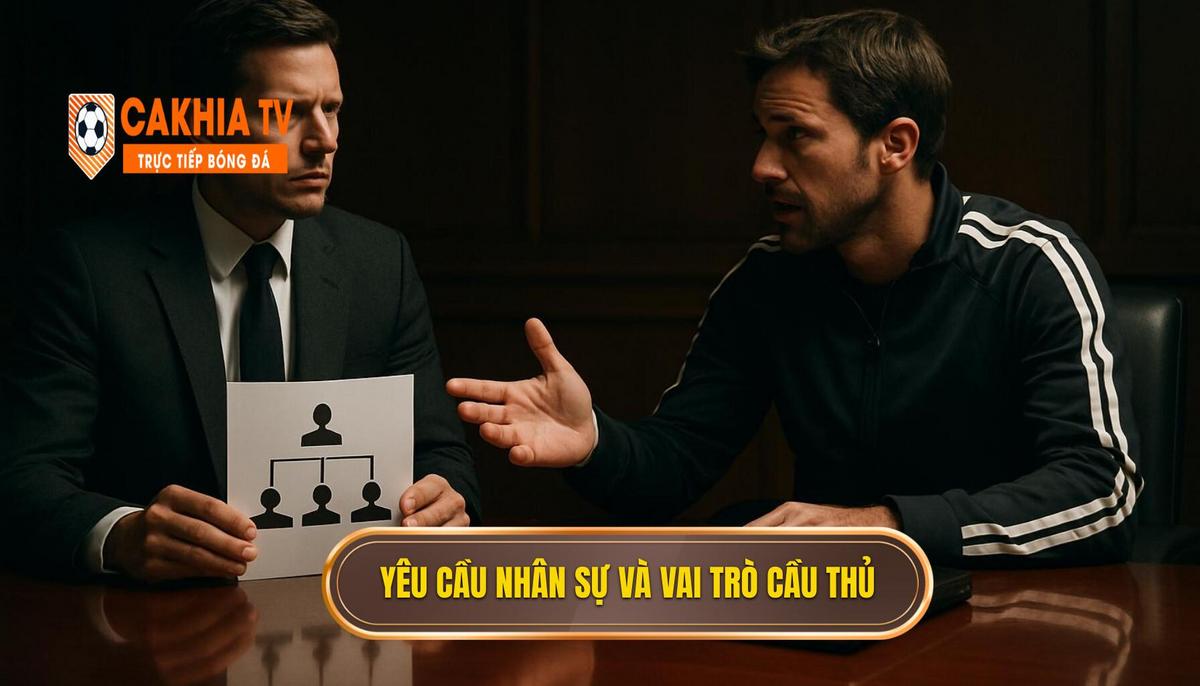 Yêu cầu nhân sự chuyên biệt và vai trò cầu thủ