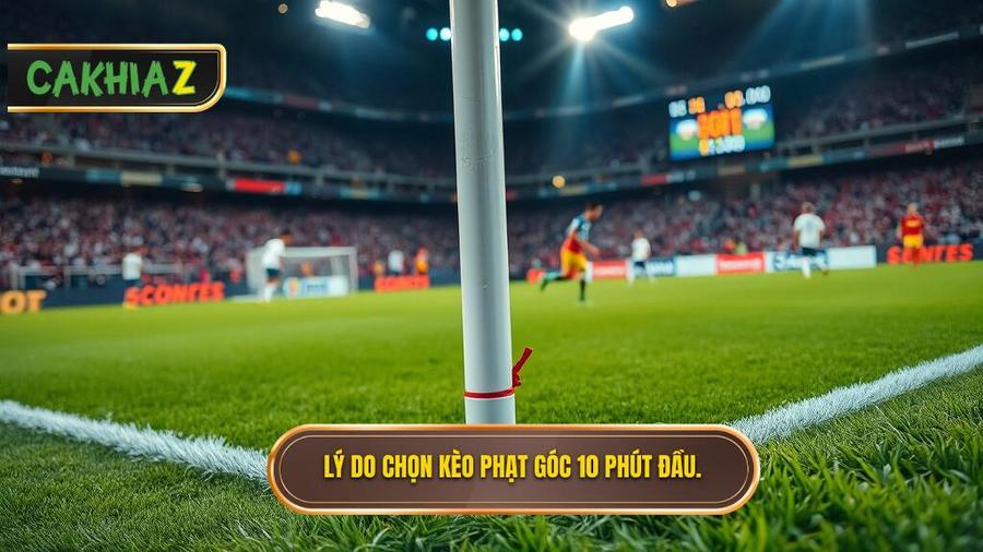 Lý do chọn kèo phạt góc 10 phút đầu